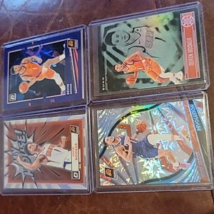 Lot of 4 Devin Booker prizm cards.  Donruss Optic, Panini.